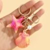 oly-cb5d8b168a02eefd97555bf4dbe29357 Wholesale Ocean Design Resin Keychain Pendant - Cute Marine Starfish & Scallop Bag Charm, Car Key Accessory, Gift for Junior
