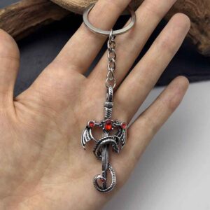 Retro silver-red [round buckle style]