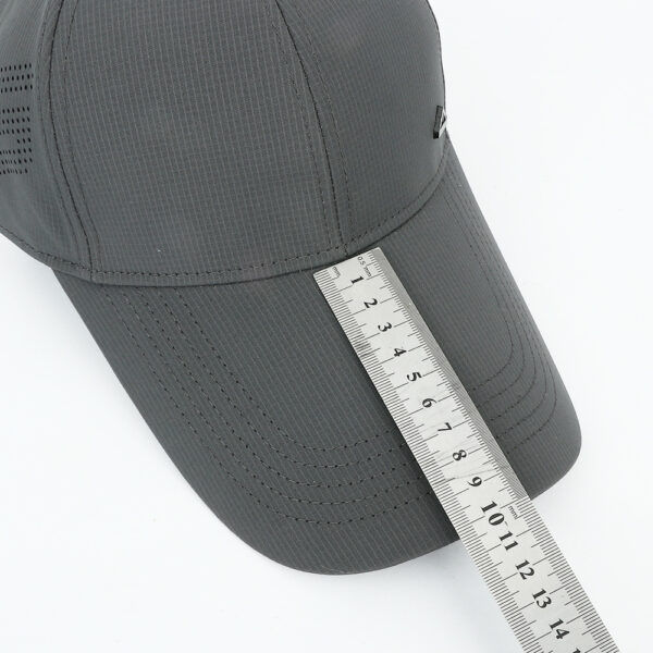 oly-cb8ba09dcddb51a451e55554e41206c8 Wholesale Extended Brim Baseball Cap for Outdoor Hiking Sun Protection Solid Dark Gray