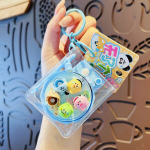Silent family fun rotating fishing disc buckle-Blue