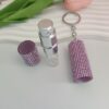 Wholesale Rhinestone Perfume Bottle Keychain 5ml Portable Travel Spray Fashion Accessory for Women