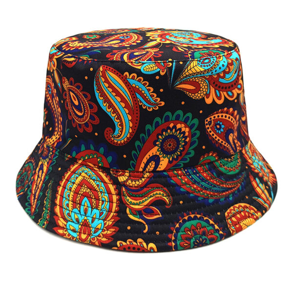 Wholesale Reversible Paisley Pattern Bucket Hat Unisex Sun Protection Fashion Accessory for Outdoor Everyday Use