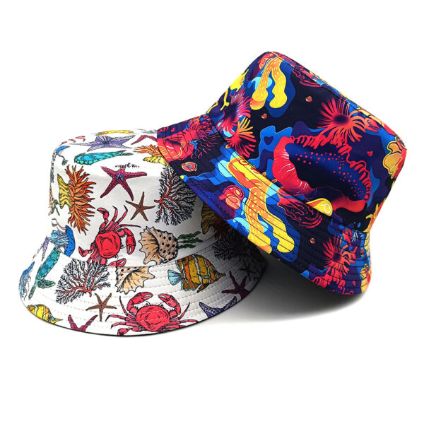 Wholesale Double Sided Bucket Hat with Cartoon Animal Pattern Sun Protection Outdoor Trendy Resale