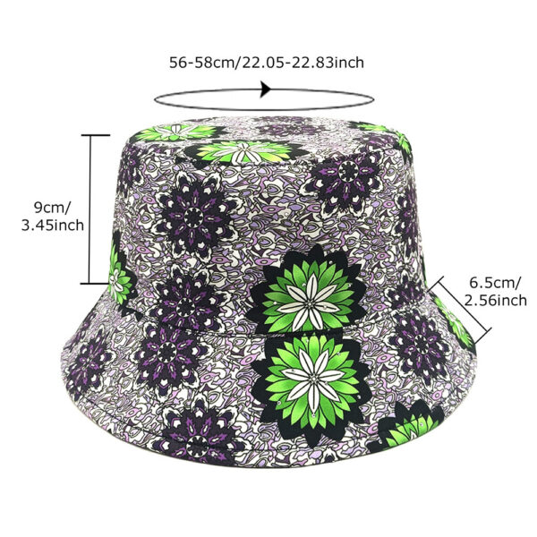Wholesale Modern Printed Bucket Hat with Floral Pattern for Sun Protection Unisex Everyday Cap
