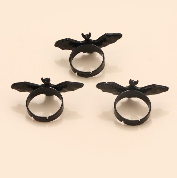 oly-cbcadd949e02f51c8a34e1f384734afd Wholesale Gothic Bat Ring Halloween Festival Jewelry Accessory for Boutique Resale