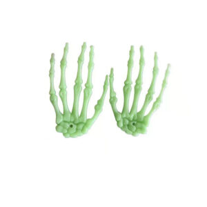 Glow-in-the-dark skulls (pair)