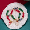 oly-cbde19a0307d50ba84a65cc0db35bd0a Wholesale Christmas Santa Tree Bell Love Magnet Couple Bracelet Fashion Jewelry Accessory Gift