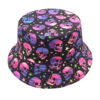 oly-cbe597bab0e2ece9fac643d34d56f7c9 Wholesale Double Sided Colorful Skull Print Fisherman Hat for Outdoor Travel Sun Protection Fashion Accessory