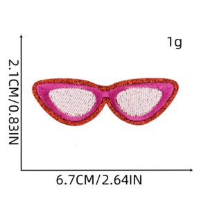 10# glasses cloth stickers#
