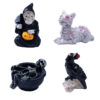 Wholesale Resin Halloween Mummy Crow Cartoon Miniature Ornament for Party Decorative Accent