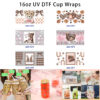 oly-cc023af0da7c89fa2ff31e0b358c9de5 Wholesale 5pcs Soft Retro Leopard Print Cheetah Bow Floral Butterfly Heart Checker Rainbow Mixed Decor Prints 16oz Cup UV DTF Wraps