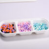 Wholesale Modern Acrylic Loose Beads 6mm White Electroplated Finish for DIY Phone Chains Boutique Resale