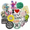 Wholesale Embroidered Iron-on Patches Cartoon English Inspirational Words for Adult Everyday Style