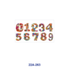 oly-cc34d1bf95175cfe4fe9c2737412d69d Wholesale 5Pcs Vibrant Floral Filled Alphabet Number Handcraft Art Mixed Decor Prints 16Oz Cup UV DTF Wraps