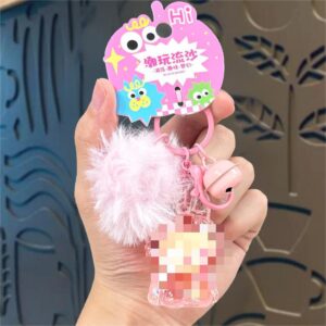 Hair ball soaked in oil and exploded - pink
