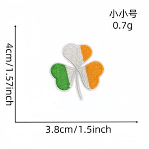Green leaf small size cloth stickers 5#
