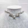 Wholesale Alloy Gothic Thorn Chain Necklace Vintage Bat Pendant Jewelry Accessory Trendy Gift for Halloween or Everyday Wear