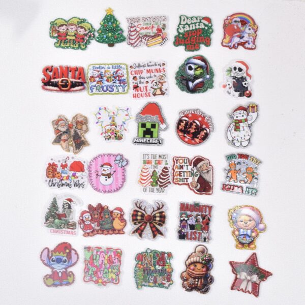 oly-cc701d59d7d3d21a67d8713b7e893f58 Wholesale Random Different Styles 20pcs 30pcs Christmas Acrylic Flat Backs