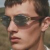 oly-cc82e52688f8223aedfc3e50214f9d9b Wholesale Y2K Frameless Sunglasses Gold Frame Gray Lens Fashion Street Style Outdoor Sun Protection