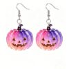 oly-cc84f275d61811778569e2d22a460d23 Wholesale Acrylic Halloween Pumpkin Earrings Trendy Cartoon Design for Party Wear