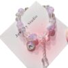 oly-ccb5f5460058df974622bf4c6daabda4 Wholesale Unicorn Milk Cap Two Color Glass Bracelet Fashion Jewelry Accessory Gift for Girls