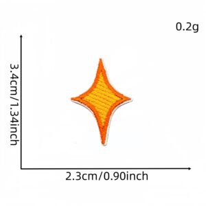 Orange star cloth patch 8 #