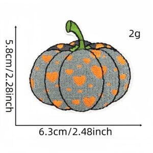 Colorful plaid pumpkin cloth sticker 4#