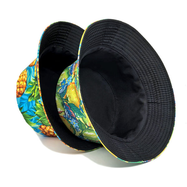 Wholesale Pineapple Print Reversible Bucket Hat Stylish Sun Protection Accessory for Summer Beach