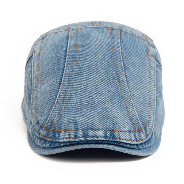 Wholesale Vintage Beret Caps for Women Men Washed Denim Cotton Sun Protection Hat