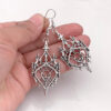Wholesale Gothic Hollow Castle Earrings Zinc Alloy with Silver Finish Fashion Accessory for Everyday Wear