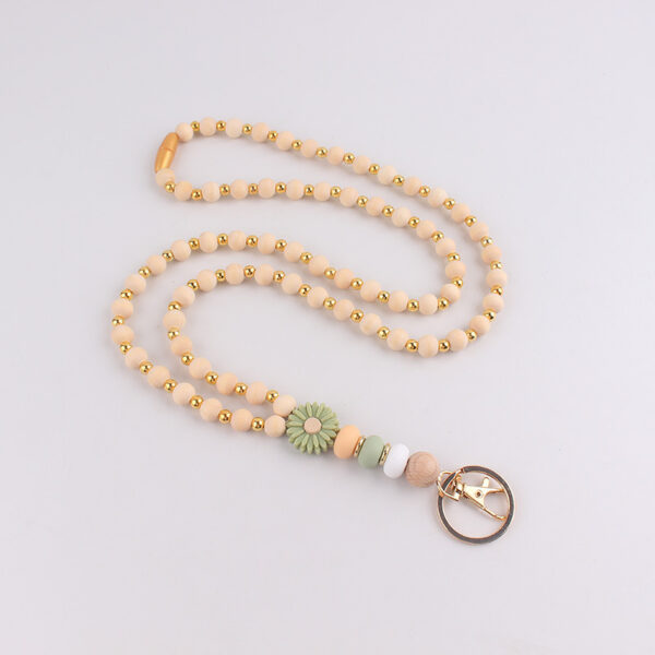 Wholesale Silicone Beaded Lanyard Necklace Fashion Accessory
