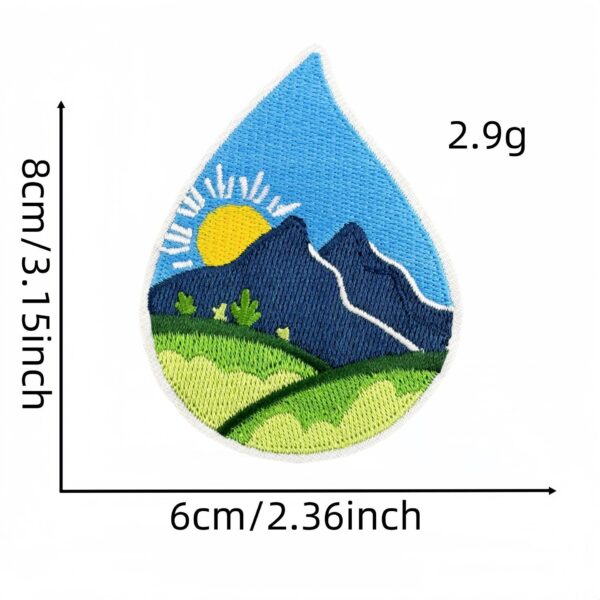 oly-cd1d9f98f80ec01050546b1d715e7159 Wholesale Cartoon Forest Green Plant Embroidery Patch for Travel Outdoors Decorative Sticker