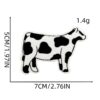 Wholesale Cow Cloth Patches Black White Lightning Heart Embroidered Patches for Clothing DIY Accessory