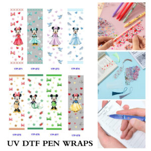 oly-cd5a5eaeb0f2ac0801b5fa9c433a84a9 Wholesale 2/8/16pcs Cute Bow Cartoon Mouse Princess Dress Bird Series UV DTF Pen and Bookmark Stickers OLY Exclusive