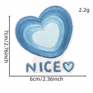 Blue series cloth sticker 11#