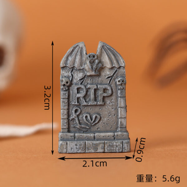 Wholesale Halloween Dark Resin Figurine Set - Grim Reaper Tombstone Decor for Party & Gift