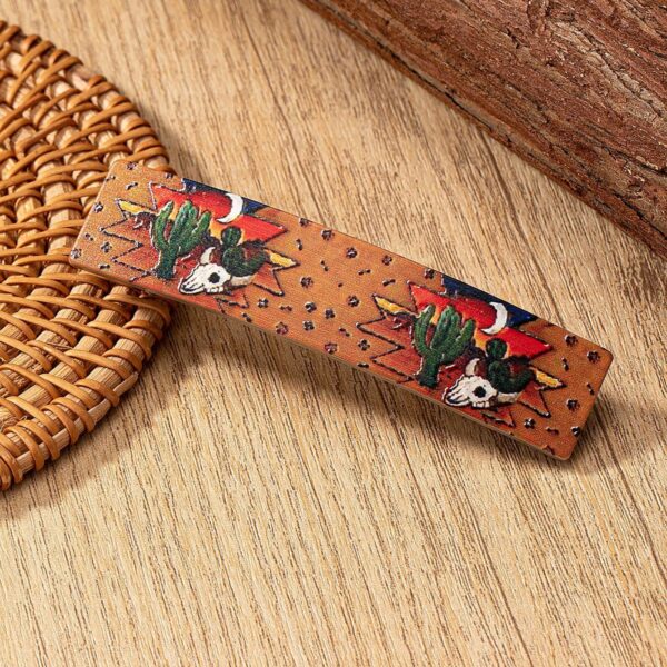 Wholesale Chic Alloy Acrylic Cactus Desert Hair Clip Fashion Hair Accessory for Resale