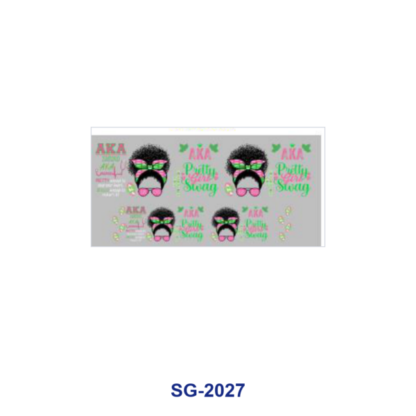 oly-cd7b154573a4030e0f31626aa7c51c64 Wholesale 8pcs Vintage Era Trendy Letter Graphic 3oz Cup Stickers Wrap OLY Exclusive