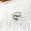 Wholesale Vintage Sunflower Open Ring Silver Electroplated Metal Boutique Resale Jewelry