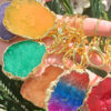 oly-cd926b2da9a47416880c7863af9cc9fa Wholesale Natural Crystal Irregular Shape Colorful Keychain Pendant Jewelry Accessory for Boutique Resale