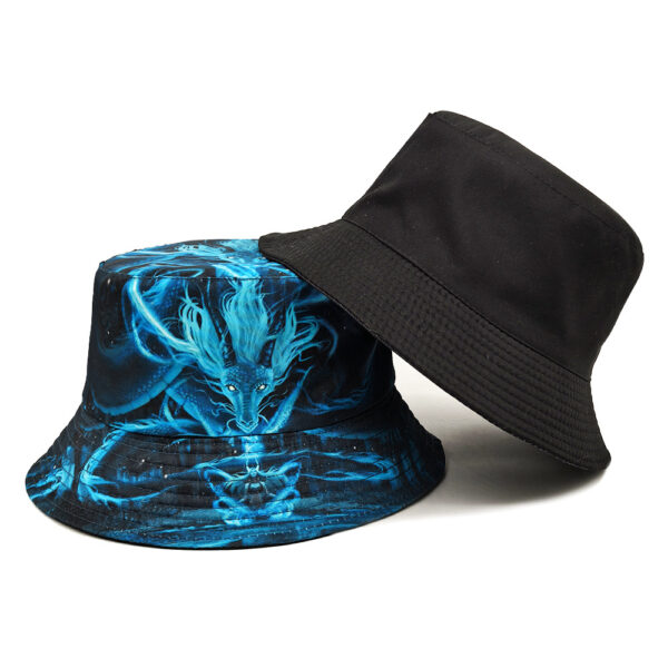 Wholesale Dragon Pattern Fisherman Hat Sunscreen Outdoor Hat for Men Chic Resale