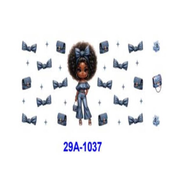 oly-cd9a6e39503de4a1dcc677b5e6f98103 Wholesale 16oz Blue Girl Cartoon Series Cup UV DTF Wraps