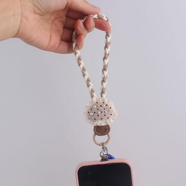 oly-cd9dd6f81432e0032b1bf5675a6127b2 Wholesale Forest Rabbit Mushroom Silicone Keychain Wrist Strap Cute Gift for Girls
