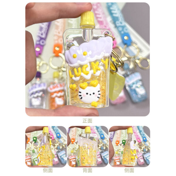 oly-cdb3fac37ad81230b9a0123d7c6bc34c Wholesale Cute Glow in the Dark Cat Jelly Bottle Keychain Acrylic Fashion Accessory Gift