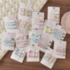 oly-cdcea2f79fbd683e9bdb9504ea04061a Wholesale Spring Floral Metal Hair Clip Set Polka Dot Heart Design Cute Side Clips Everyday Hair Accessory Boutique Resale