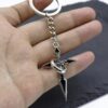 Wholesale Zinc Alloy Vintage Punk Cross Keychain Pendant Black Car Key Accessory