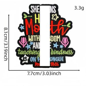 Colorful english cloth stickers 8 #