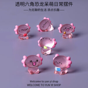 Wholesale Cute Transparent Cartoon Dragon Resin Micro Landscape Decoration for Succulent Planters