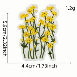 Flower cloth stickers 20 #