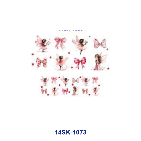 Wholesale 2/4/8pcs Watercolor Cute Fairy Animal Floral Print Mini Cup Keychain Sticker